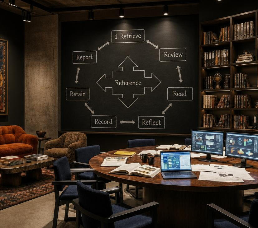 8Rs Framework in Researchers Room